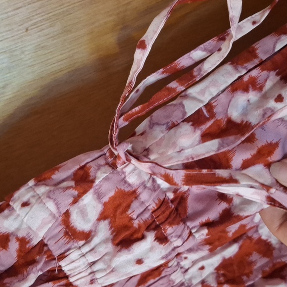Floral Pink and Red Maxi Dress - Picture 8 of 9
